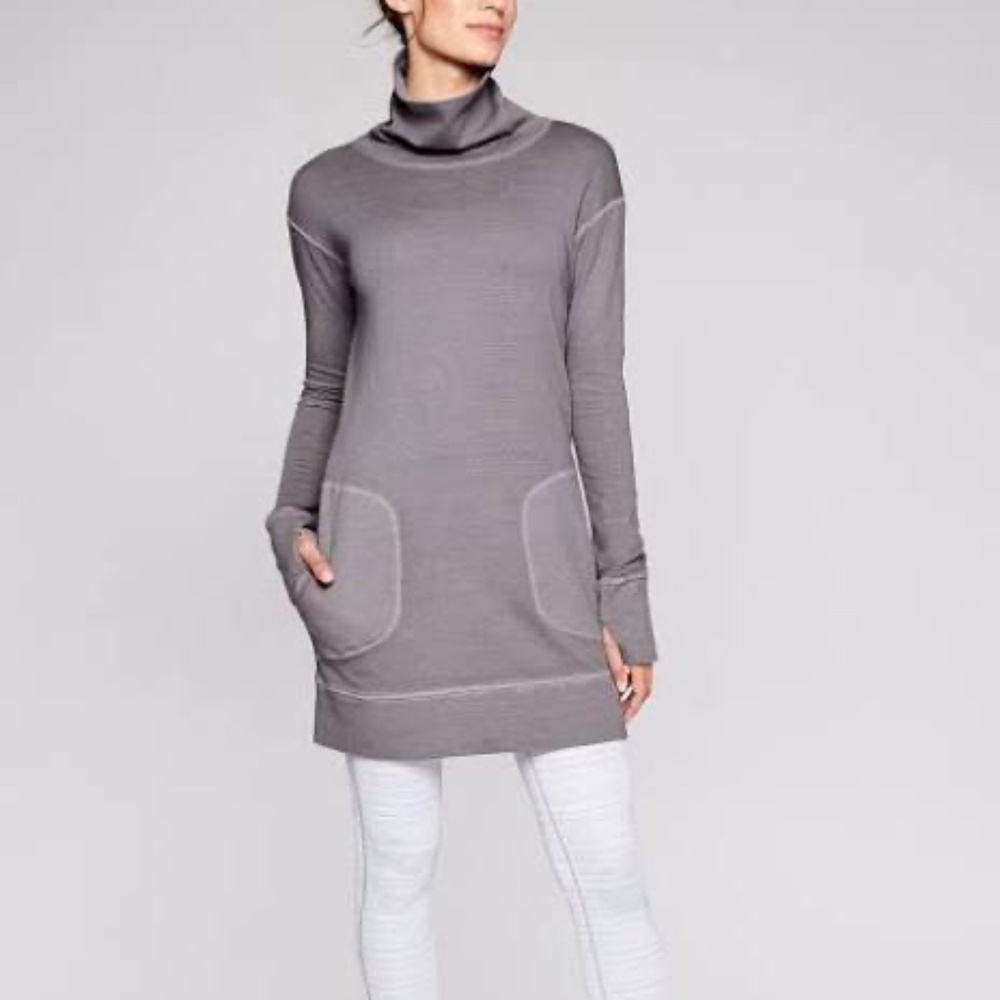 Athleta Eco Wash Turtleneck Sweatshirt dress Dress